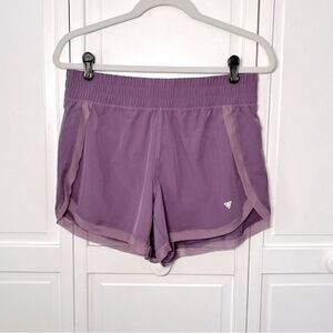 YogaSmoga Mesh Trimmed Detail Lined Running Shorts Lilac Purple Women’s Medium